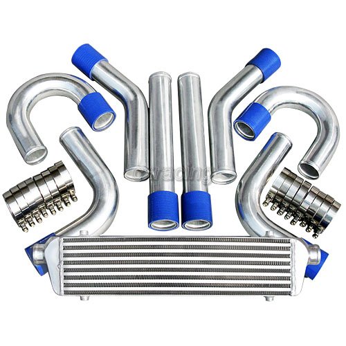 2" 8PC ALUMINUM PIPING + FRONT MOUNT INTERCOOLER KIT eBay