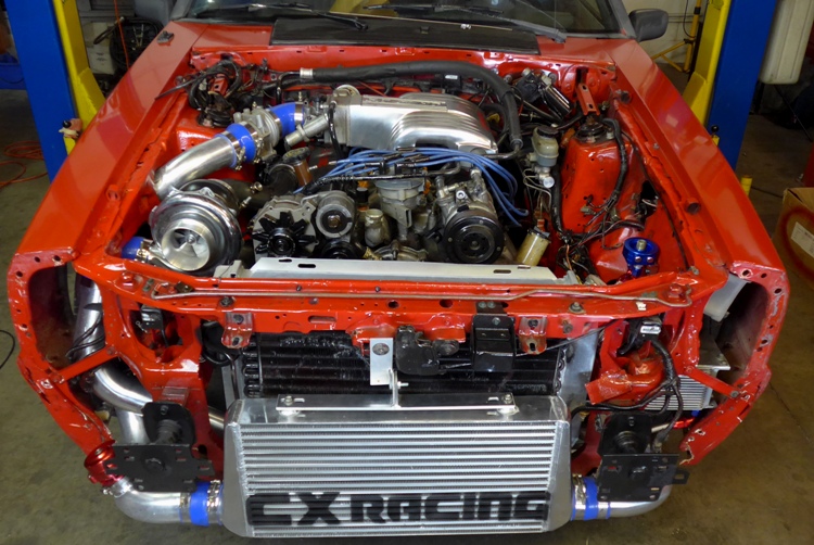 CX T76 Turbo + Intercooler Kit For 79-93 Fox Body Ford Mustang V8 5.0 ...