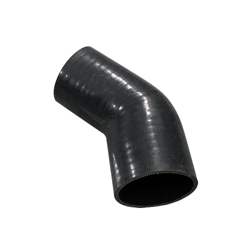 Black 2 To 3 Inch 45 Degree Silicone Elbow Reducer Hose Coupler Intercooler Pipe Turbo